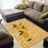 Alani Hawaiian Mango Palaka Area Rug Aloha Hibiscus Pikake Lei