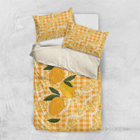 Alani Hawaiian Mango Palaka Bedding Set Aloha Hibiscus Pikake Lei