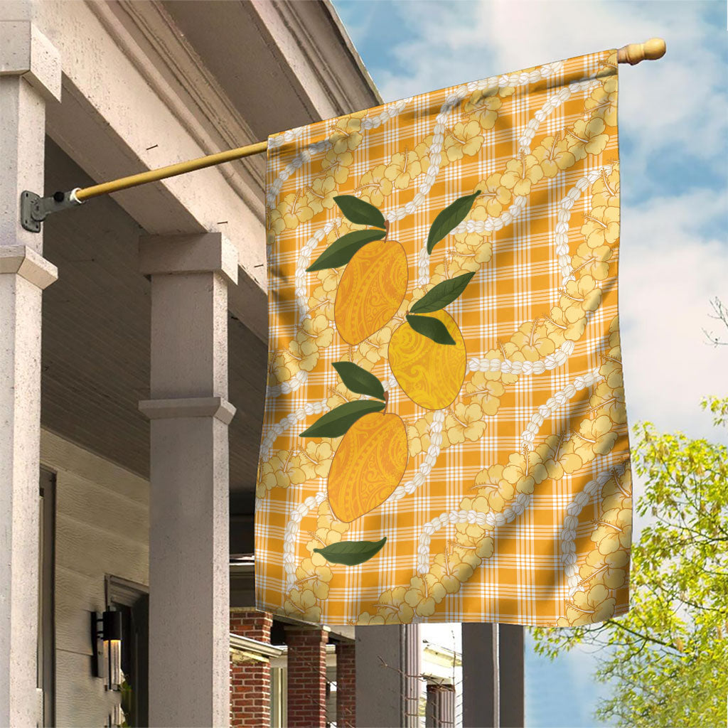 Alani Hawaiian Mango Palaka Garden Flag Aloha Hibiscus Pikake Lei