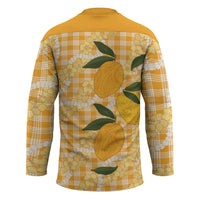 Alani Hawaiian Mango Palaka Hockey Jersey Aloha Hibiscus Pikake Lei