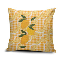Alani Hawaiian Mango Palaka Pillow Cover Aloha Hibiscus Pikake Lei