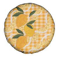 Alani Hawaiian Mango Palaka Spare Tire Cover Aloha Hibiscus Pikake Lei