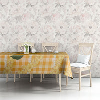 Alani Hawaiian Mango Palaka Tablecloth Aloha Hibiscus Pikake Lei