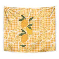 Alani Hawaiian Mango Palaka Tapestry Aloha Hibiscus Pikake Lei