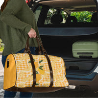 Alani Hawaiian Mango Palaka Travel Bag Aloha Hibiscus Pikake Lei