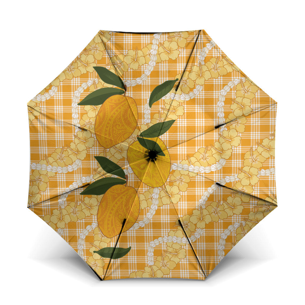 Alani Hawaiian Mango Palaka Umbrella Aloha Hibiscus Pikake Lei