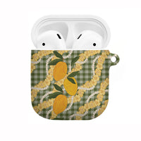 Uliuli Ahiahia Hawaiian Mango Palaka AirPods Case Aloha Hibiscus Pikake Lei