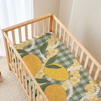 Uliuli Ahiahia Hawaiian Mango Palaka Baby Bed Cover Aloha Hibiscus Pikake Lei LT9 - Polynesian Pride