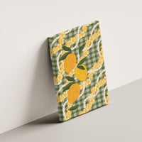 Uliuli Ahiahia Hawaiian Mango Palaka Canvas Wall Art Aloha Hibiscus Pikake Lei