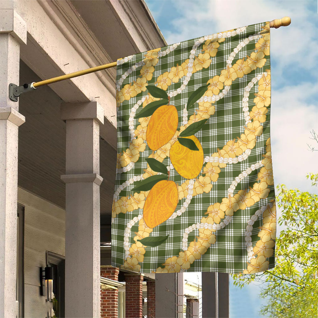 Uliuli Ahiahia Hawaiian Mango Palaka Garden Flag Aloha Hibiscus Pikake Lei