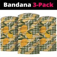 Uliuli Ahiahia Hawaiian Mango Palaka Neck Gaiter Aloha Hibiscus Pikake Lei