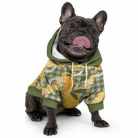 Uliuli Ahiahia Hawaiian Mango Palaka Pet Hoodie Aloha Hibiscus Pikake Lei LT9 - Polynesian Pride
