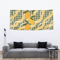 Uliuli Ahiahia Hawaiian Mango Palaka Tapestry Aloha Hibiscus Pikake Lei