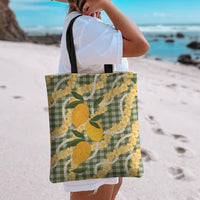 Uliuli Ahiahia Hawaiian Mango Palaka Tote Bag Aloha Hibiscus Pikake Lei