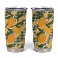 Uliuli Ahiahia Hawaiian Mango Palaka Tumbler Cup Aloha Hibiscus Pikake Lei