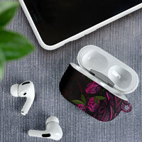Hawaiian Mango Tribal Tattoo AirPods Case Pink Pacific Traditional Pattern
