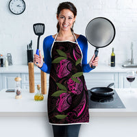Hawaiian Mango Tribal Tattoo Apron Pink Pacific Traditional Pattern