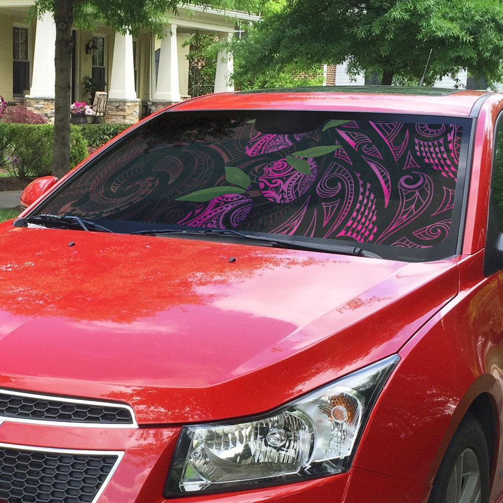 Hawaiian Mango Tribal Tattoo Auto Sun Shade Pink Pacific Traditional Pattern LT9 - Polynesian Pride