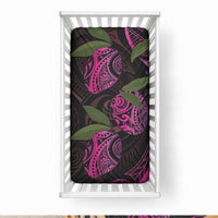 Hawaiian Mango Tribal Tattoo Baby Bed Cover Pink Pacific Traditional Pattern LT9 28 × 52 in Pink - Polynesian Pride