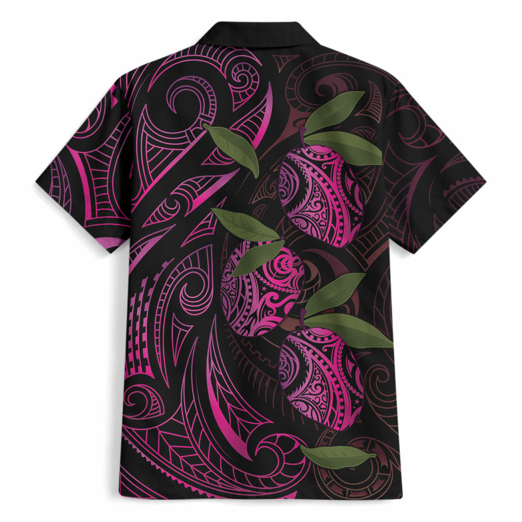 Hawaiian Mango Tribal Tattoo Hawaiian Shirt Pink Pacific Traditional Pattern
