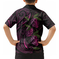 Hawaiian Mango Tribal Tattoo Hawaiian Shirt Pink Pacific Traditional Pattern