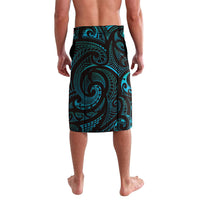 Hawaiian Mango Tribal Tattoo Lavalava Teal Pacific Traditional Pattern