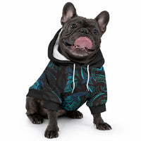 Hawaiian Mango Tribal Tattoo Pet Hoodie Teal Pacific Traditional Pattern LT9 - Polynesian Pride