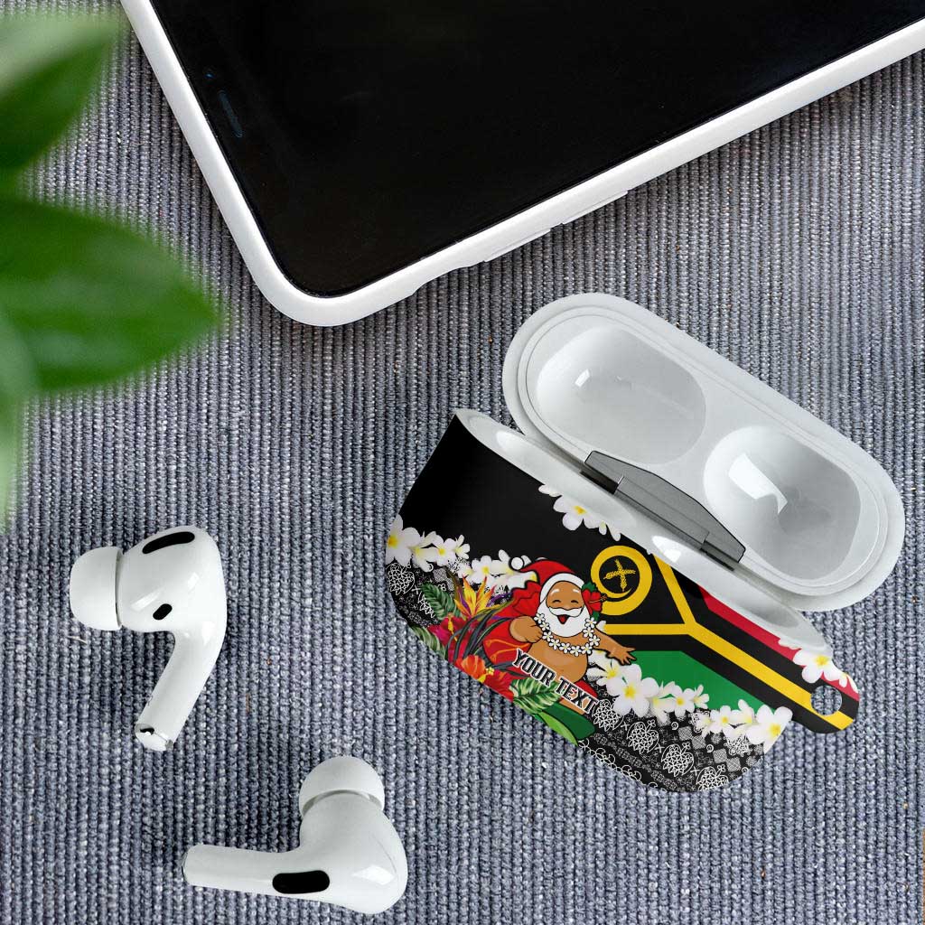 Personalised Vanuatu Joyeux Noel AirPods Case Proud To Be a Ni-Van Sand Drawing Art - Polynesian Pride