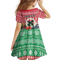 Personalised Vanuatu Joyeux Noel Family Matching Long Sleeve Bodycon Dress and Hawaiian Shirt Proud To Be a Ni-Van Sand Drawing Art LT9 - Polynesian Pride