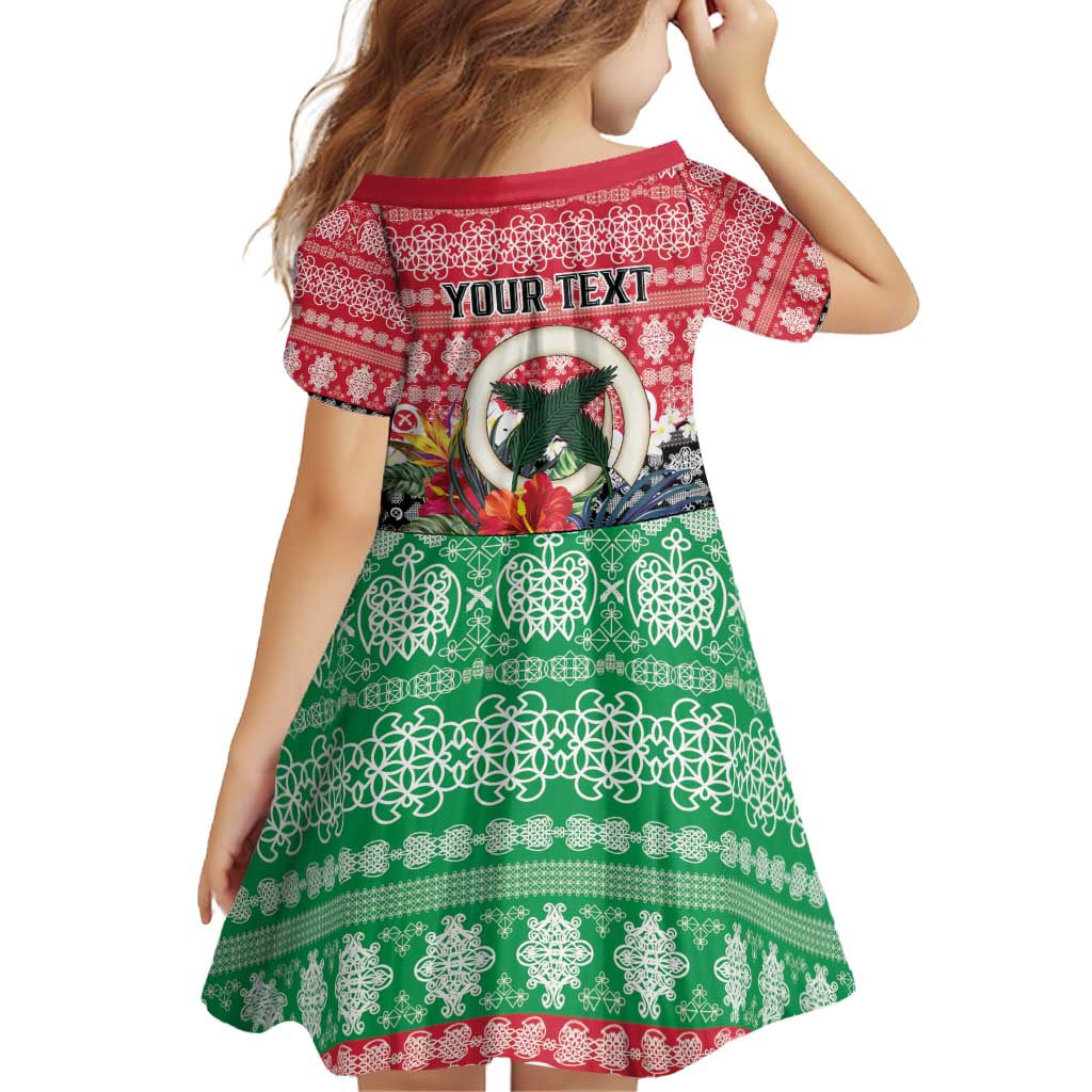 Personalised Vanuatu Joyeux Noel Family Matching Off Shoulder Short Dress and Hawaiian Shirt Proud To Be a Ni-Van Sand Drawing Art LT9 - Polynesian Pride