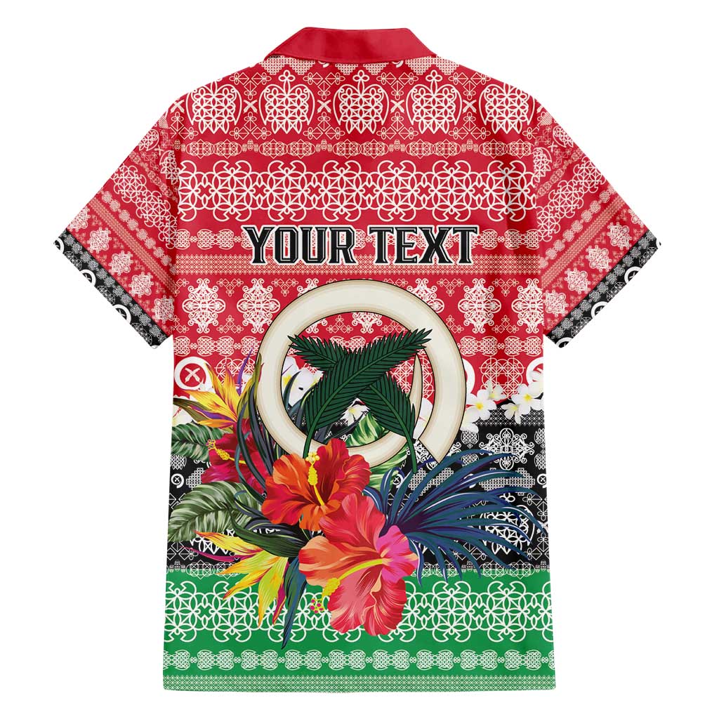 Personalised Vanuatu Joyeux Noel Hawaiian Shirt Proud To Be a Ni-Van Sand Drawing Art - Polynesian Pride