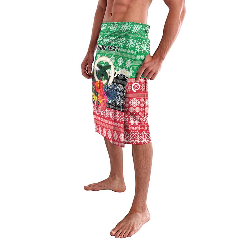 Personalised Vanuatu Joyeux Noel Lavalava Proud To Be a Ni-Van Sand Drawing Art - Polynesian Pride