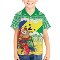 Personalised Malampa Joyeux Noel Hawaiian Shirt Proud To Be a Ni-Van Sand Drawing Art - Polynesian Pride