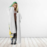 Personalised Malampa Joyeux Noel Hooded Blanket Proud To Be a Ni-Van Sand Drawing Art - Polynesian Pride