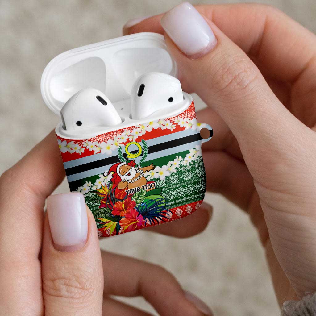 Personalised Penama Joyeux Noel AirPods Case Proud To Be a Ni-Van Sand Drawing Art - Polynesian Pride