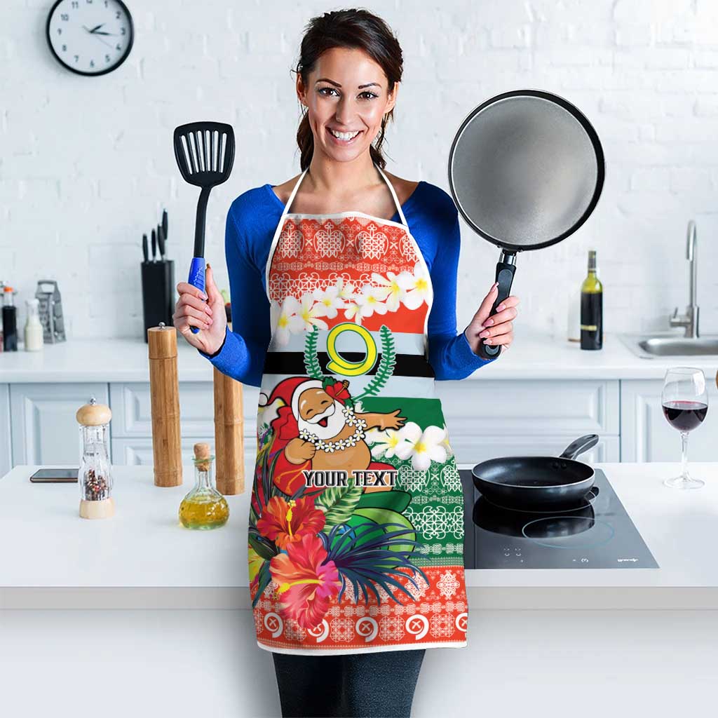 Personalised Penama Joyeux Noel Apron Proud To Be a Ni-Van Sand Drawing Art - Polynesian Pride