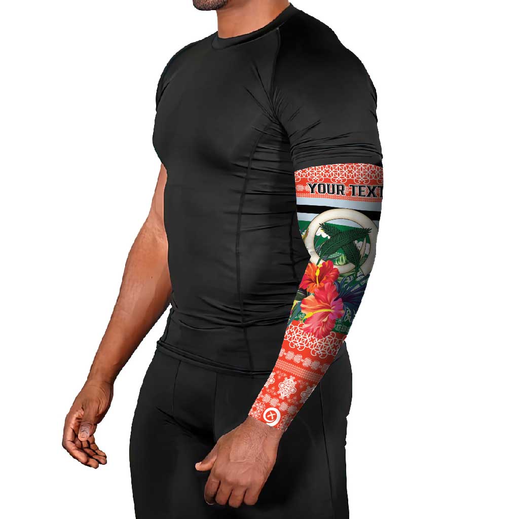 Personalised Penama Joyeux Noel Arm Sleeves Proud To Be a Ni-Van Sand Drawing Art - Polynesian Pride