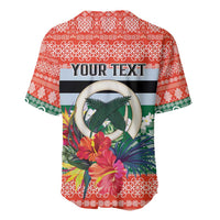 Personalised Penama Joyeux Noel Baseball Jersey Proud To Be a Ni-Van Sand Drawing Art LT9 - Polynesian Pride