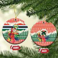 Personalised Penama Joyeux Noel Ceramic Ornament Proud To Be a Ni-Van Sand Drawing Art - Polynesian Pride