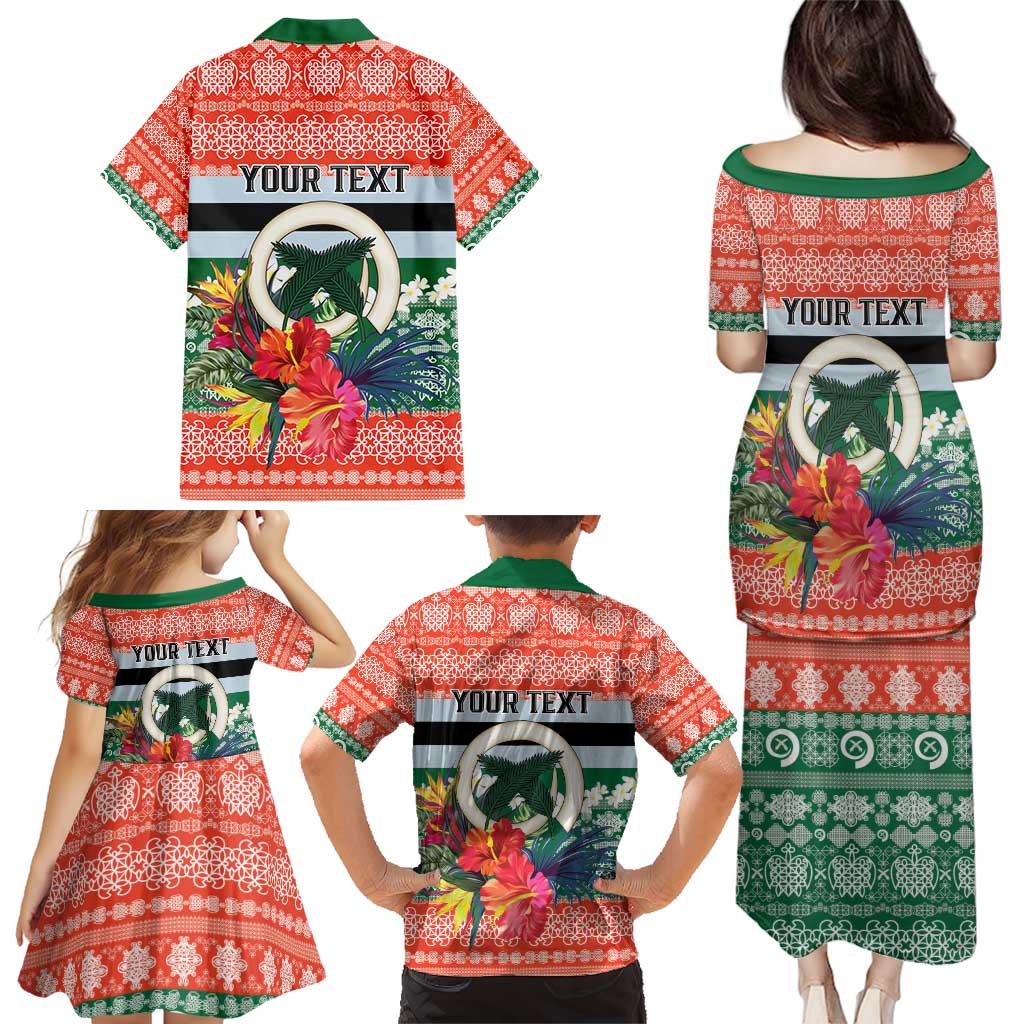 Personalised Penama Joyeux Noel Family Matching Puletasi and Hawaiian Shirt Proud To Be a Ni-Van Sand Drawing Art LT9 - Polynesian Pride