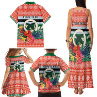 Personalised Penama Joyeux Noel Family Matching Tank Maxi Dress and Hawaiian Shirt Proud To Be a Ni-Van Sand Drawing Art LT9 - Polynesian Pride