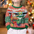 Personalised Penama Joyeux Noel Kid Ugly Christmas Sweater Proud To Be a Ni-Van Sand Drawing Art - Polynesian Pride