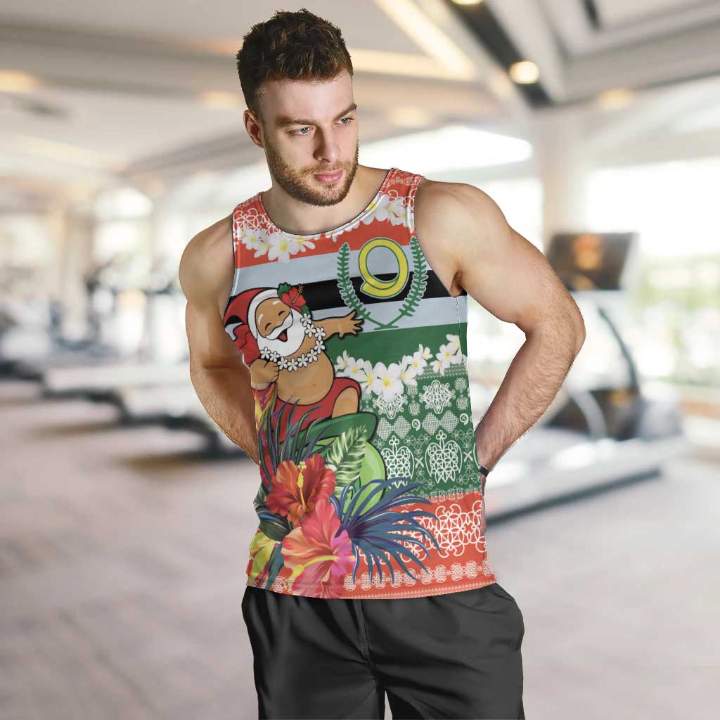 Personalised Penama Joyeux Noel Men Tank Top Proud To Be a Ni-Van Sand Drawing Art - Polynesian Pride