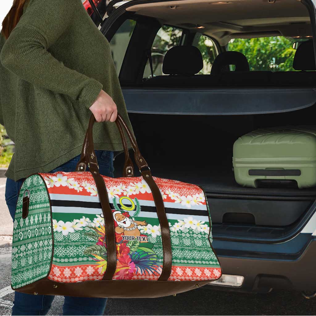 Personalised Penama Joyeux Noel Travel Bag Proud To Be a Ni-Van Sand Drawing Art - Polynesian Pride