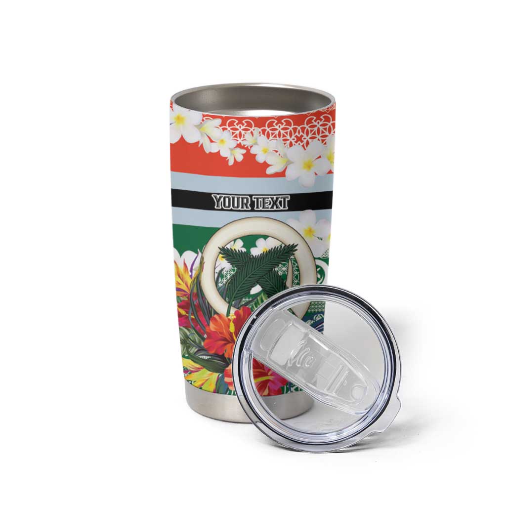 Personalised Penama Joyeux Noel Tumbler Cup Proud To Be a Ni-Van Sand Drawing Art - Polynesian Pride