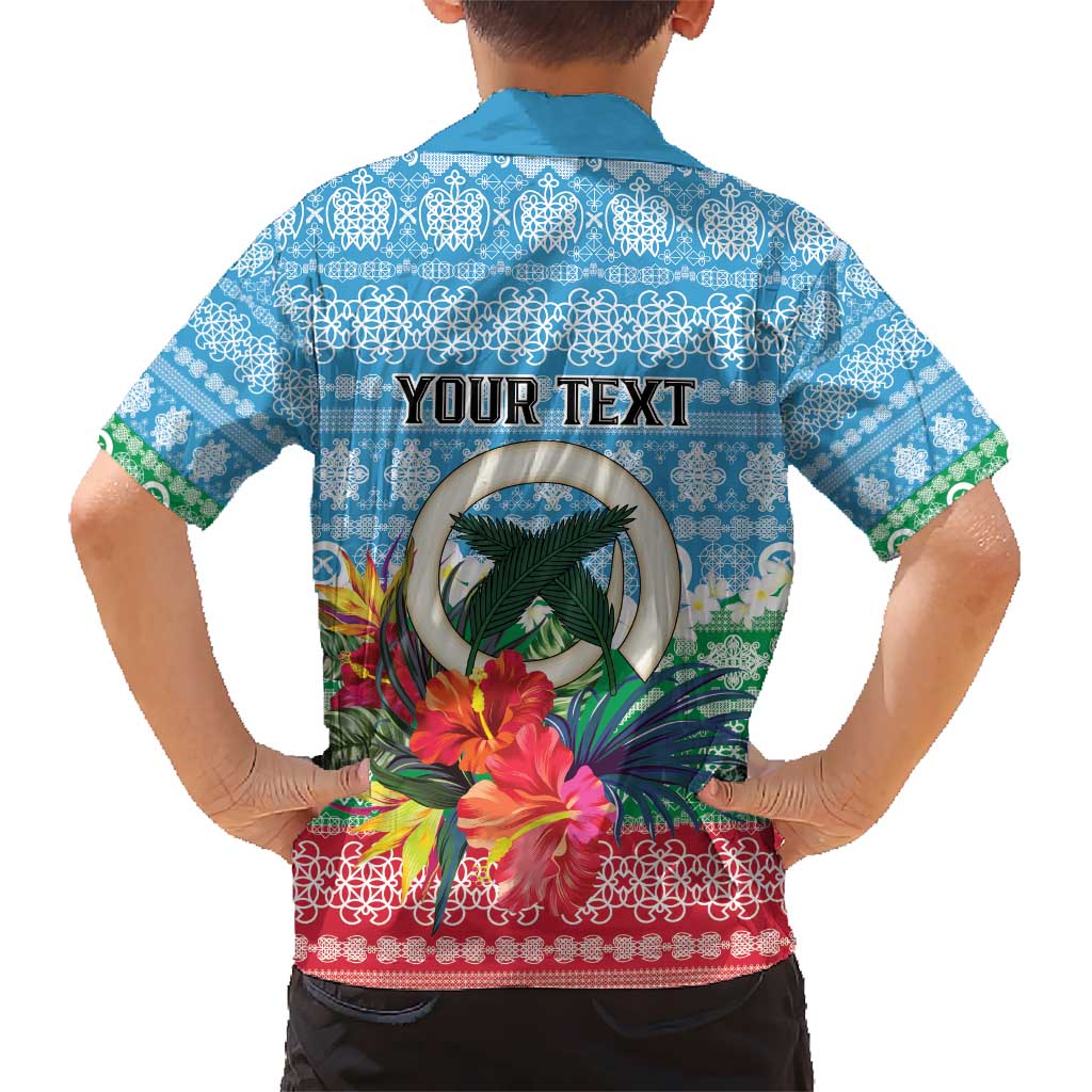 Personalised Sanma Joyeux Noel Hawaiian Shirt Proud To Be a Ni-Van Sand Drawing Art - Polynesian Pride