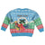 Personalised Sanma Joyeux Noel Kid Ugly Christmas Sweater Proud To Be a Ni-Van Sand Drawing Art - Polynesian Pride