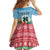 Personalised Sanma Joyeux Noel Kid Short Sleeve Dress Proud To Be a Ni-Van Sand Drawing Art - Polynesian Pride