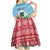 Personalised Sanma Joyeux Noel Kid Short Sleeve Dress Proud To Be a Ni-Van Sand Drawing Art - Polynesian Pride