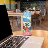 Personalised Sanma Joyeux Noel Skinny Tumbler Proud To Be a Ni-Van Sand Drawing Art - Polynesian Pride